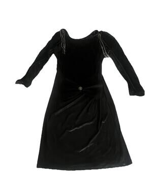 Vintage Lace Dress XS Dqmane Mini Goth Grunge Y2k Boho Black